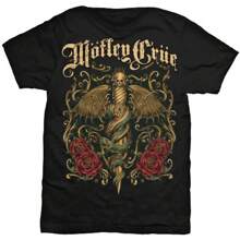 Motley Crue | Official Band T-shirt | Exquisite Dagger - Negro - Ver 1
