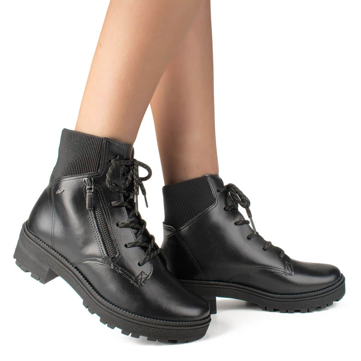 Dakota Women Mid-Calf Boots - 黑色 - 查看 1