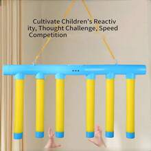 Quick Response Eye-Hand Coordination Wooden Grabbing Stick Machine, Focus Training Tool, Interactive Toy - Multicolor - View 9