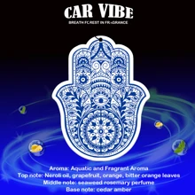 粉藍圖案掛車用空氣清新劑掛飾-卡通動漫風格香水空瓶後視鏡，空調口夾，家居辦公室裝飾，創意有趣設計，送禮佳品 - 均碼 - 查看 6