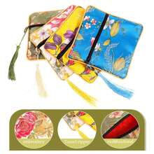Luxury Chinese Silk Embroidery Wallet Bag Floral Printed Pouch For Coin, Ring And Towel Storage, Random Pattern - Multicolor - View 6
