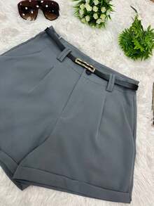 Women Shorts - 深灰色 - 查看 2