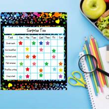 80 包奖励表、激励表行为表、2 种设计，带 2040 星贴纸、家务表、贴纸表 - 彩色 - 查看 5