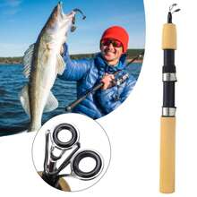 Portable Small Short Sea Pole 0.6m/0.8m/1m Lightweight Material Boat Fishing Rod Suitable For Fishing Enthusiasts Gifts