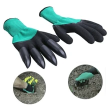 Luva Jardinagem Ferramenta P/ Jardim Protege Cava E Planta Protective Digging Gloves For Gardening - Verde - Visão 1