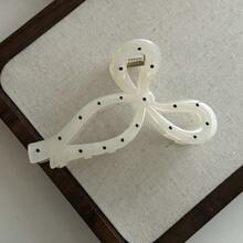 2024全新日式可愛半透明圓點多齒髮夾少女魅力髮飾 - 彩色 - 查看 10