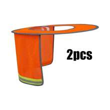 FEPK 1pc/2pcs/3pcs/4pcs Multifunctional Helmet Sun Shade, Foldable & Portable, Compact, UV Resistant & Breathable Mesh Sun Shade With Reflective Strips, Suitable For Construction Workers, Sanitation Workers, And Other Workers Working Under The SunOrganize And Storage,For Household,Office,School,Shoes And Boots Accessories - Multicolor - View 15