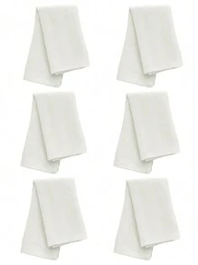 2/6/12pcs Modern Minimalist Style Party & Wedding Event Home Dining Table Decoration Solid Color Napkins, Coasters & Tablecloth - Multicolor - View 14