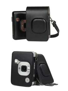 Protective Case Compatible With Instant Mini Liplay Hybrid Instant Camera And Printer, Soft PU Leather Bag With Removable/Adjustable Shoulder Strap Travel Digital Camera School College Back To School Camera Case Camera Bag Cannon Dorm Power Bank