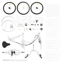 Tricycle For Adults 24 Inch 6 Speed 3 Wheels Bicycle White Tricycle With Basket For Adults Elderly - White - View 10