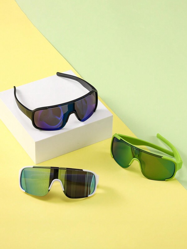 1 par de óculos de moda para esportes ao ar livre para crianças, óculos de ciclismo de alta clareza para ciclismo de estrada, corrida