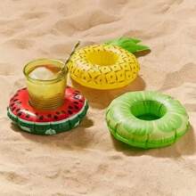 1pc Floating Inflatable Cup Holders Beverage Coasters, Inflatable Floating Cup Holder, Swimming Pool Beverage Coaster, Mini Floating Cup Holder, Summer Swimming Pool Party Decoration