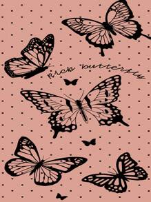 1 件简约黑点、蝴蝶和字母防指纹磨砂手机壳，适用于 Apple/Redmi/VIVO/Infinix/OPPO/Reno - 粉色 - 查看 6