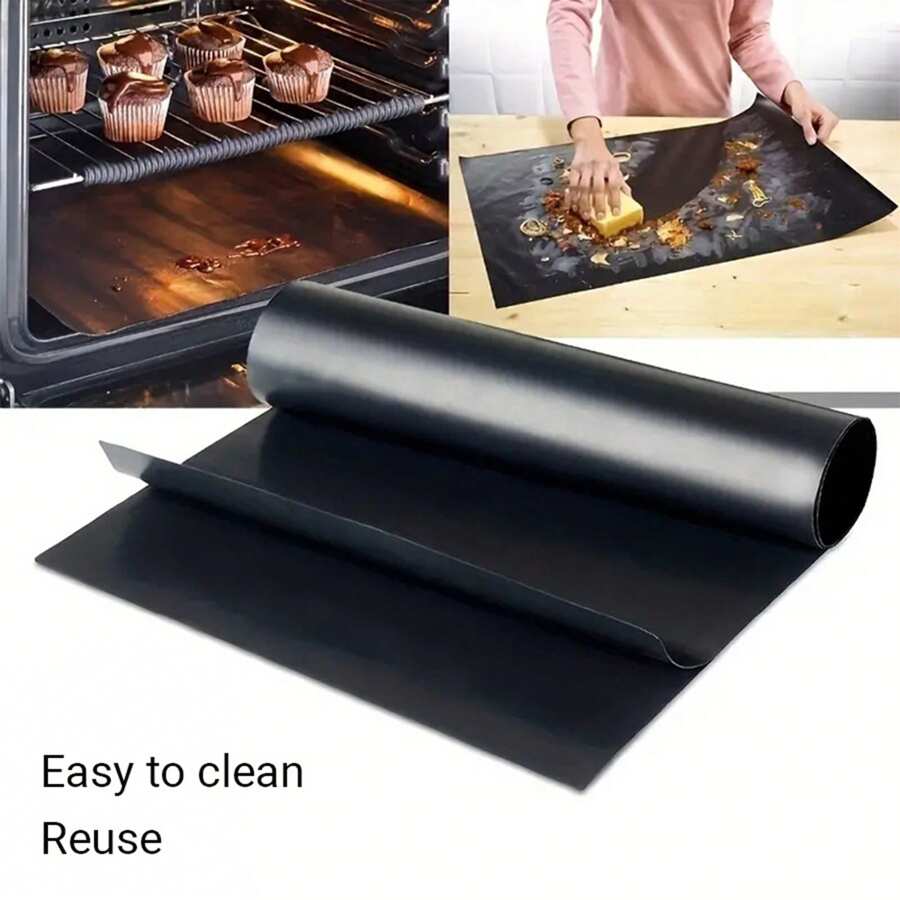 Oven Mat For Bottom Of Oven Heavy Duty Reusable Kitchen Oven Cover Mat Suitable For Microwave Oven Drip Liner