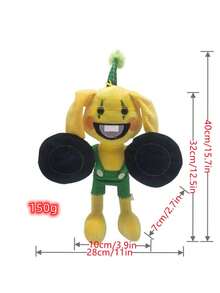 Poppy Playtime Game Time Worm Plush Doll Bunny Doll - Yellow - View 4