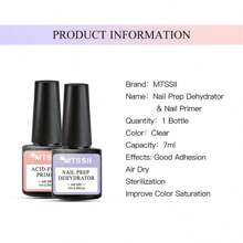 5pcs Gel Nail Polish Set 7ml Acrylic No-Acid Primer Nail Prep Dehydrator Nail Art Set No Need Of UV LED Lamp With Gel Base And Top Coat , Matte Top Coat Gel Polish Set, Scrub Brightening Effect Seal For Gel Nails And Gel Nail Polish Gel Nail Degreaser , Soak Off UV LED Gel Nail Polish Manicure Kit Nail Supplies Nail Art DIY Home Salon Gift For Women - 彩色 - 查看 8