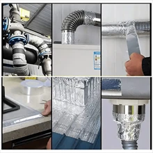 1pc Thick Aluminum Foil Tape, Heat-Resistant, Waterproof, Self-Adhesive Kitchen Sink, Range Hood & Water Pipe Anti-Leak Seal Tape, Tile Gap Sealing Tape
