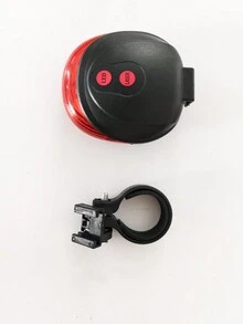 1pc Multifunctional Red Bicycle Tail Light With Flashing Warning Light, Parallel Line Laser Beam And Widened Light Beam, For Night Cycling Safety Equipment - Red - View 8
