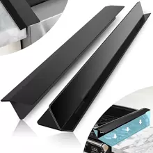 1PC/2pcs 63CM Stove Sealing Strip,Kitchen Stove Counter Gap Covers,Stainless Steel Stove Guard, Cooktop Trim Kit, Stove Gap Guards, Oven Gap Filler, Heat Resistant & Effectively Protect Stove Gap Filler,Protect Stove Gap Filler Sealing Spills In Kitchen