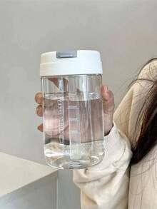 1pc Clear Water Bottle - Clear - View 2