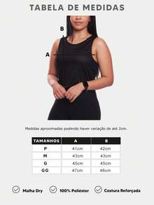 Cropped Feminino Regata Good Look Academia Printed Woman Working Out - 亮橙色 - 查看 2