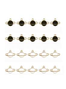 20pcs/Pack DIY Planet Shaped Alloy Pendant