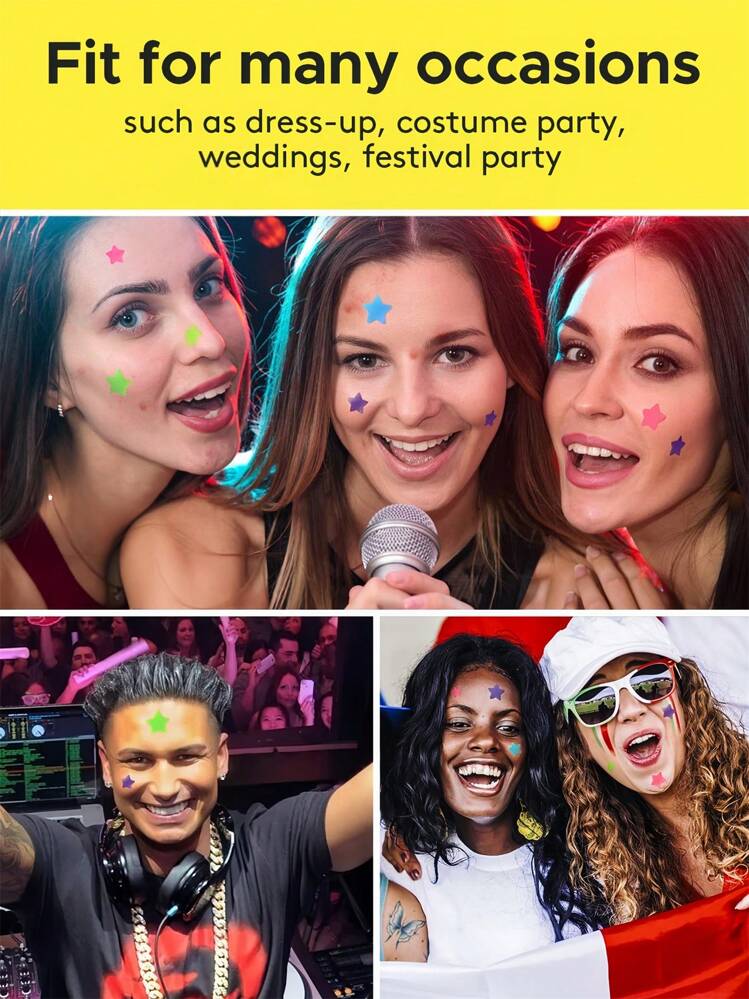 Pimple Patches For Face,Colorful Spot Stickers Cute Star Zit Covers, Hydrocolloid Acne Patches With Tea Tree, Salicylic Acid & Cica Oil| - Multicolor - View 6