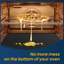 Oven Mat For Bottom Of Oven Heavy Duty Reusable Kitchen Oven Cover Mat Suitable For Microwave Oven Drip Liner