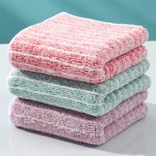5/10pcs Premium Kitchen Towels, Dishcloths, Reusable Cleaning Rags, Lint-Free Dish Cloths, Multi-Functional Cleaning Cloths, Household Wet Wipes, Kitchen & Bathroom Cleaning Towels, Durable & Absorbent, Easily Removes Stains & Grease, Cleaning Supplies - Multicolor - View 8