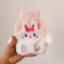 1pc Water Injection Type Hot Water Bag, PVC Material, Explosion-Proof, Anti-Scalding Hand Warmer, Plush Cute Hot Water Bag, Can Unpick And Wash, Back To School Supplies
