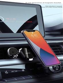 VIKEFON 1080° Rotation Foldable Car Magnetic Phone Holder Universal Air Vent Mount GPS Compatible With Iphone Samsung In Car Phone Stand - Multicolor - View 3