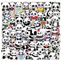 60pcs Panda Self-Adhesive Graffiti Stickers, Cute Cartoon Notebook Laptop Luggage Stationery Stickers - Multicolor - View 1