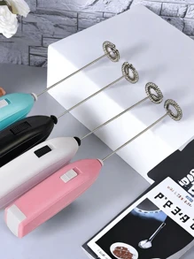 Electric Milk Frother Handheld Mixer - Mini Kitchen Stainless Steel Milk Frother Electric Frother Handheld Battery Operated Coffee Maker - Egg Whisk Milk Foamer For Coffee Mini Frother For Coffee - Multicolor - View 8