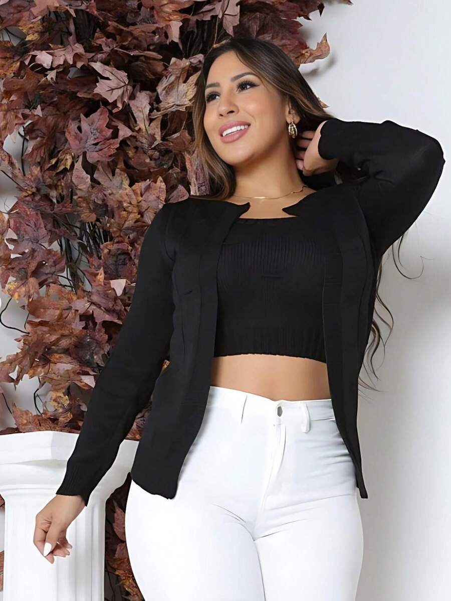 Women Cardigans - màu đen - Xem 1