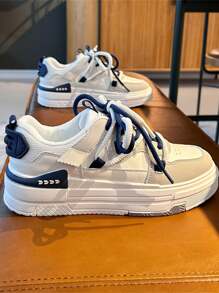 Women's Casual Sports Shoes, Flat Sneakers, Athletic Road Running Shoes - White Ash - View 8