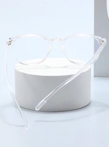 1 Cặp kính thời trang nam cổ điển không độ, kính mắt phong cách hàng ngày. - Trong sáng - Xem 3