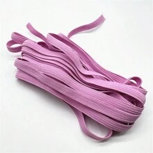 1 pieza de 5 yardas Cinta elástica de 7mm, banda de goma elástica para costura y banda elástica para la cintura. Cuerda elástica para estirar para mascarillas de bricolaje y correa de cordón - Elige colores - Ver 16