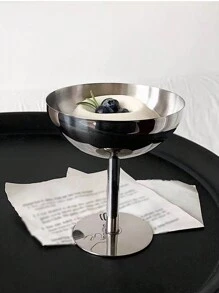 1 pieza Taza de acero inoxidable para helado, vaso para postre, tazón para ensalada de frutas, taza para aperitivos para el verano y vuelta al colegio
