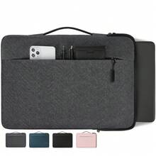 Funda para Laptop 13.3 15.6 Pulgadas,Portafolios para Laptop Hombre y Mujer Impermeable Maletin para Laptop Compatible con 13-15.6 Pulgadas Laptop - Gris - Ver 8