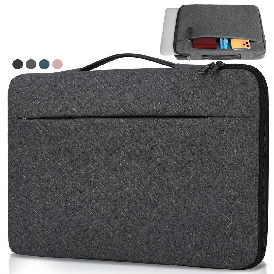 Funda para Laptop 13.3 15.6 Pulgadas,Portafolios para Laptop Hombre y Mujer Impermeable Maletin para Laptop Compatible con 13-15.6 Pulgadas Laptop