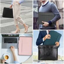 Funda para Laptop 13.3 15.6 Pulgadas,Portafolios para Laptop Hombre y Mujer Impermeable Maletin para Laptop Compatible con 13-15.6 Pulgadas Laptop - Gris - Ver 7