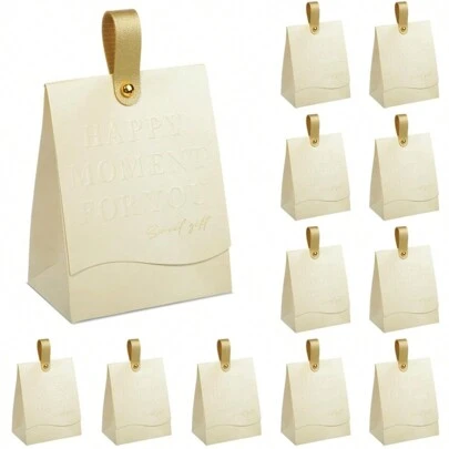 30入組便攜式婚禮糖果盒，婚禮禮盒，高級紙盒糖果袋，婚禮糖果禮盒派對裝飾