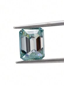 1pc Mossanite Asymmetrical Shape VVS Clarity Loose Diamond, Super White D Color - IJ Color, Customizable For Setting Jewelry DIY - Sea Blue - View 3