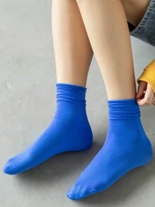 5 双/包随机透明冰丝透气腿套 - 彩色 - 查看 6