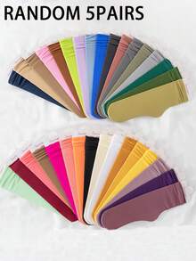 5 双/包随机透明冰丝透气腿套 - 彩色 - 查看 10
