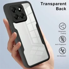 Hadaasi 1 件紫色 360° 全环绕软 TPU，透明外壳带屏幕保护膜， - 紫色 - 查看 4