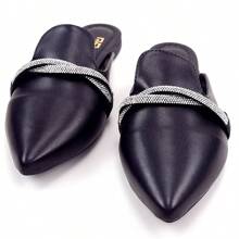 Women Slides - Black - View 6