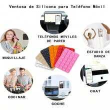 Ventosa para celular Silicon Adherible Octobuddy - Rosa Fucsia - Ver 2
