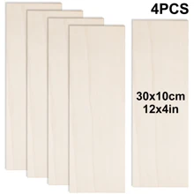 4/8/16 piezas de tablas de madera sin terminar, de 12 X 4 X 1/16 pulgadas - 3 mm de grosor de madera contrachapada, para manualidades, pintura, talla en madera, pirografía y proyectos DIY