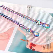 Rainbow Purse Chain Strap Metal Shoulder Crossbody Replacement Chain Colorful Handbag Chain Strap - Multicolor - View 3